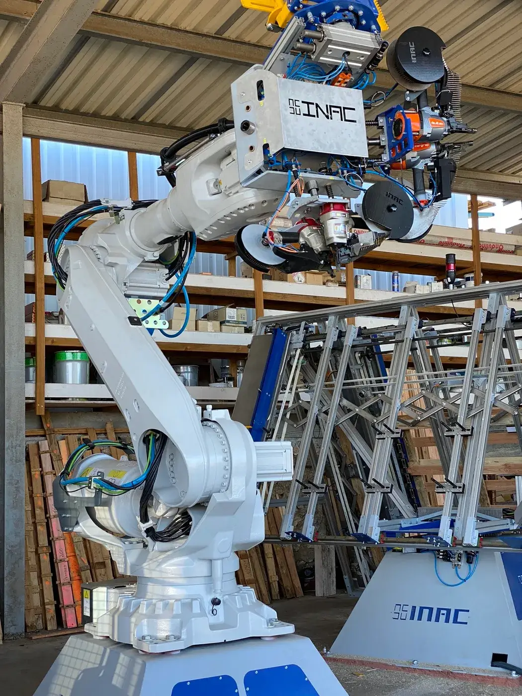 Braç del robot de la cel·la de palets